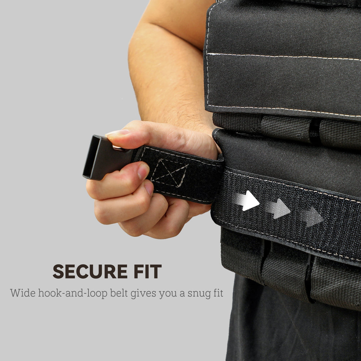 SPORTNOW 15KG Adjustable Weighted Vest, Running Weight Vest, with 30 Metal Weights, Reflective Strips, for Running, Exercise