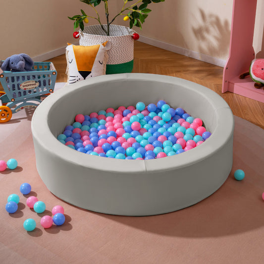Ball Pit for Toddlers Baby Foam Ball Pit in Grey