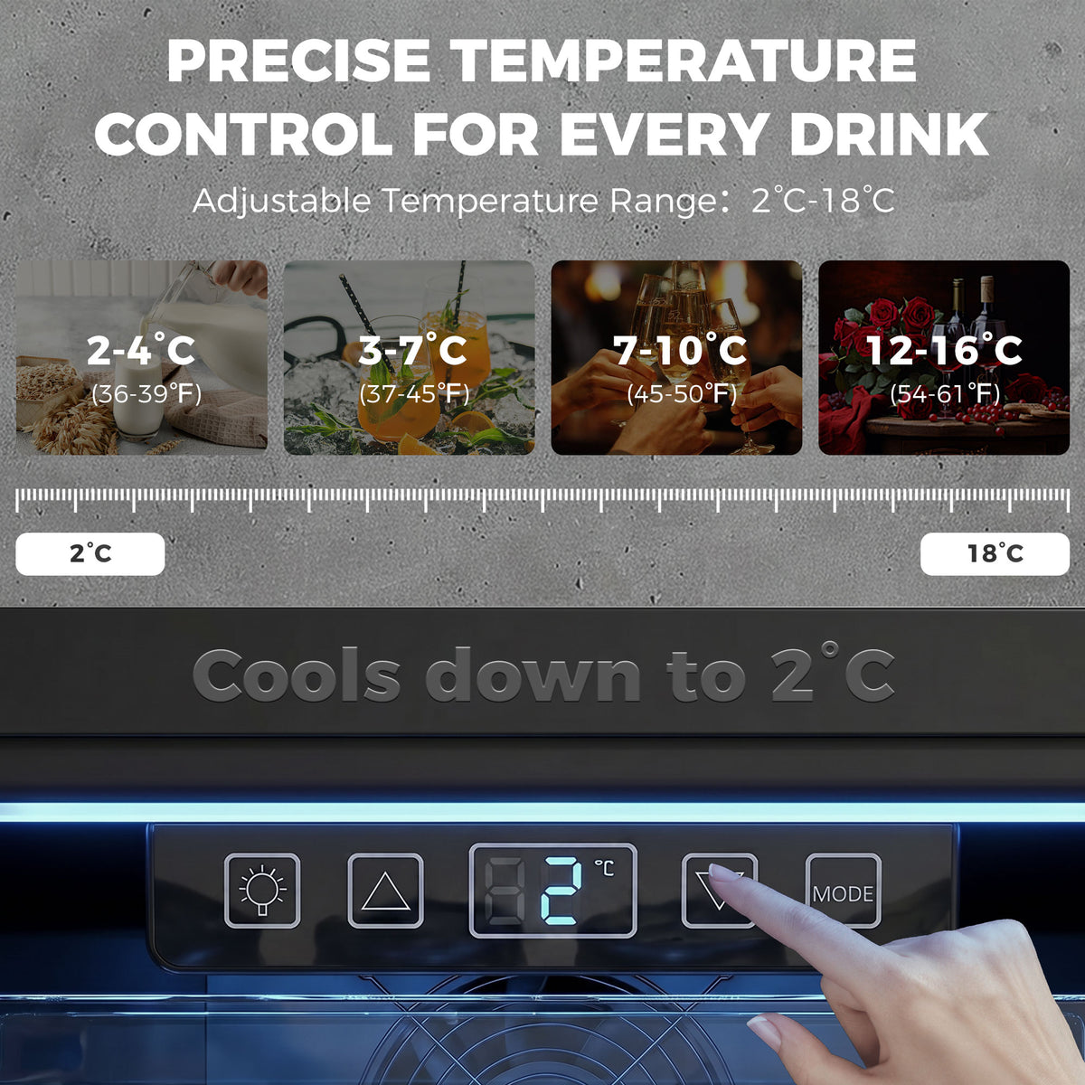 HOMCOM 90L Drinks Fridge in Black