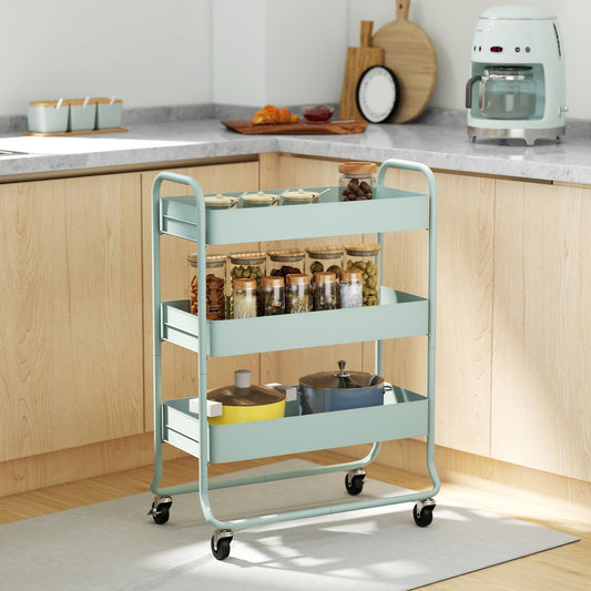 The kitchen furniture filled with glass jars and pots standing in a modern kitchen corner