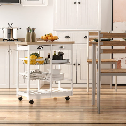 The kitchen furniture is shown in a modern kitchen setting with cabinets and a dining table