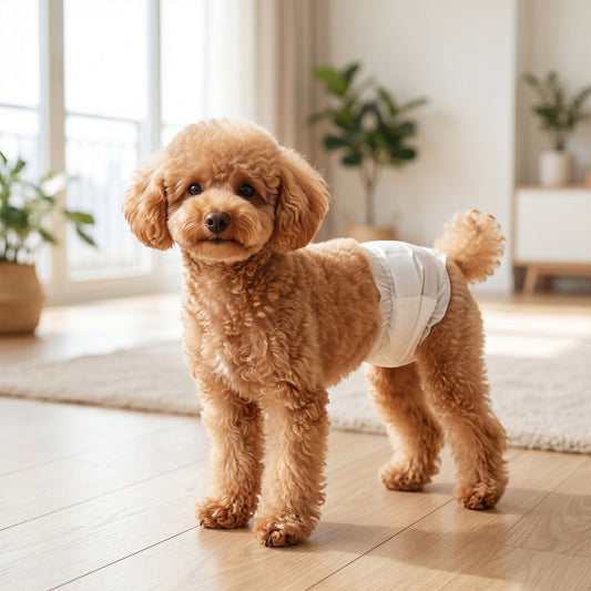 PawHut Dog Diapers Super Absorbent Leak-Proof Dog Nappies for Male Dogs Size XS 20-28 cm Waist