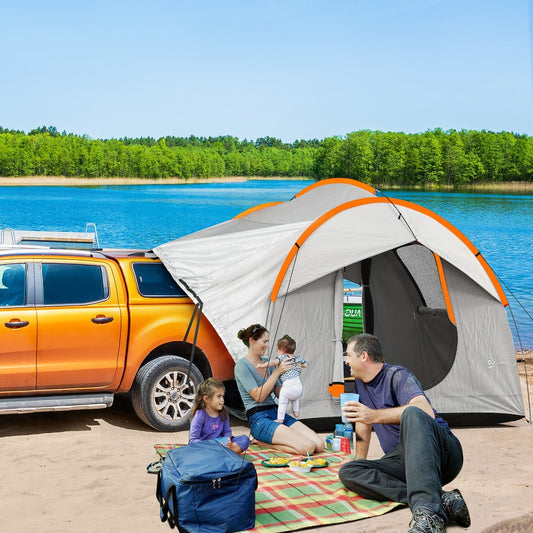 Outsunny SUV Car Tent in Grey and Orange