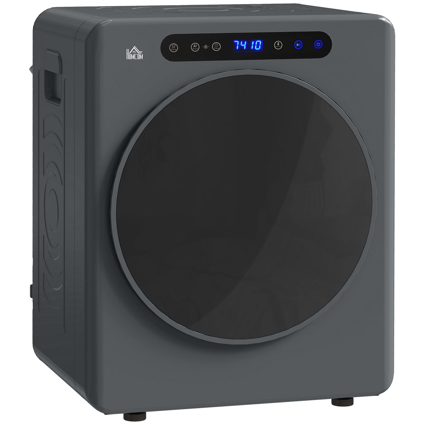 HOMCOM 4kg Compact 40-60℃ Tumble Dryer - Grey