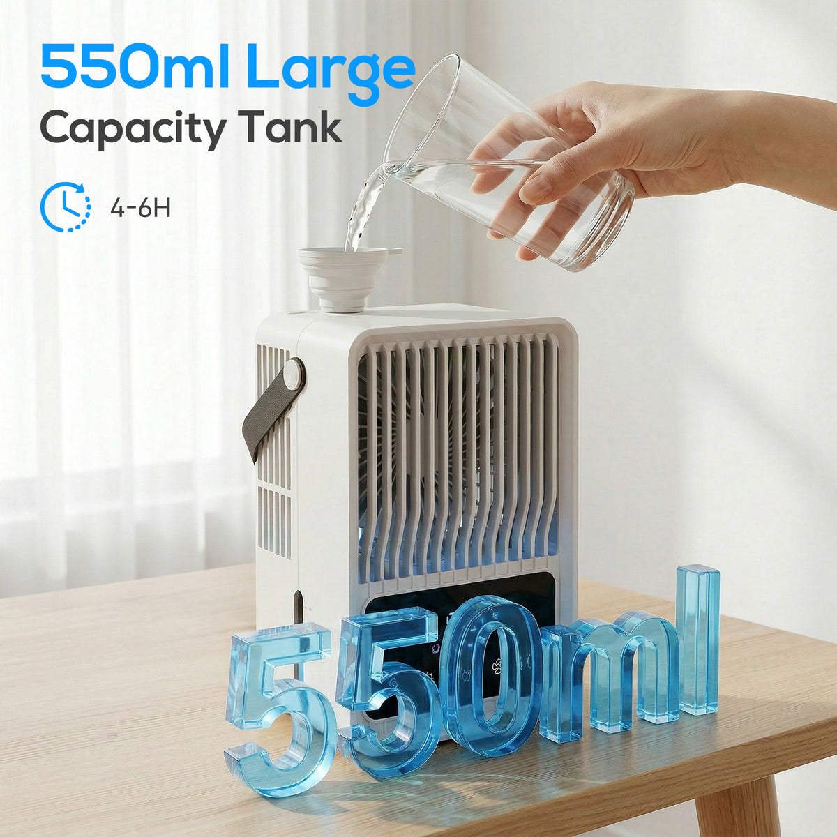 HOMCOM Portable Air Conditioner in Black and White