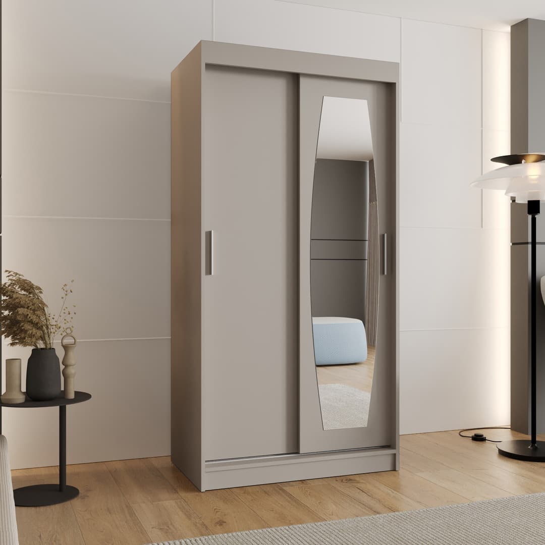 Rossa Sliding Door Wardrobe 100cm