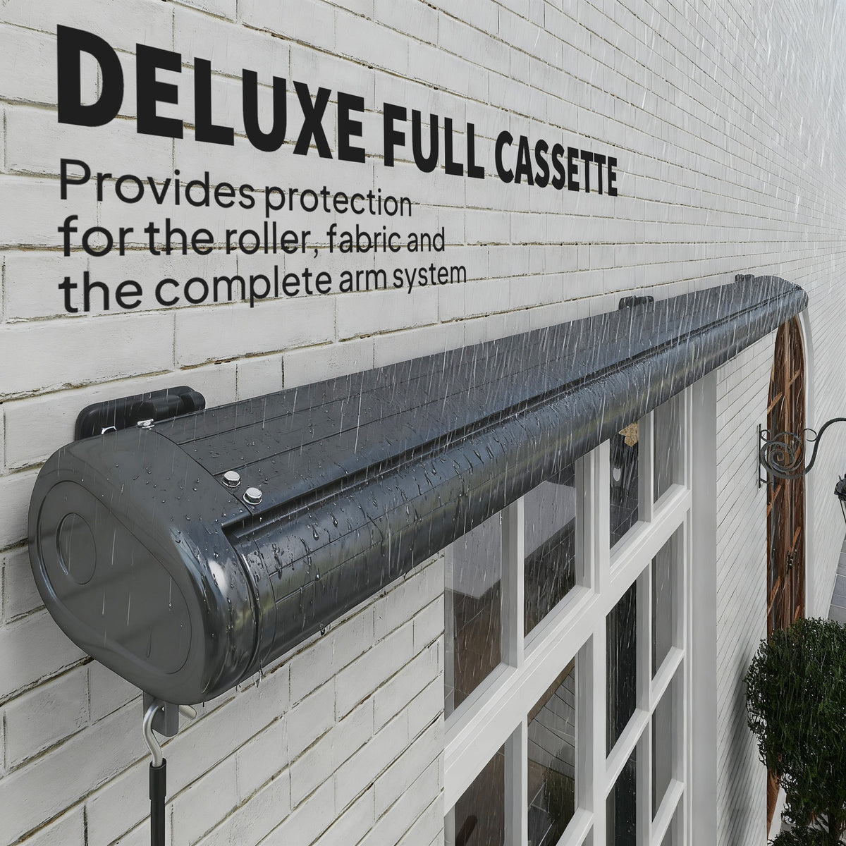 Outsunny 4 x 3 (m) Full Cassette Electric Awning