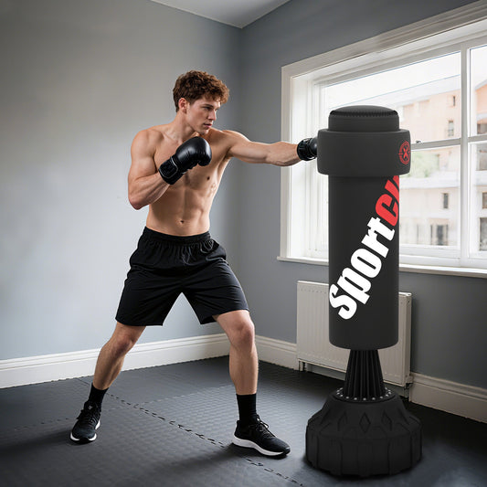 SPORTNOW 175cm Heavy Boxing Bag with Stand and Suction Cup Base