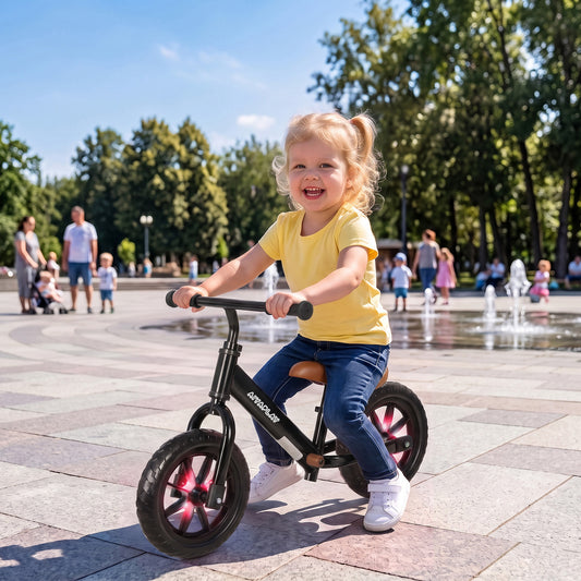 AIYAPLAY 11.2" Balance Bike for 2-5 Years in Black