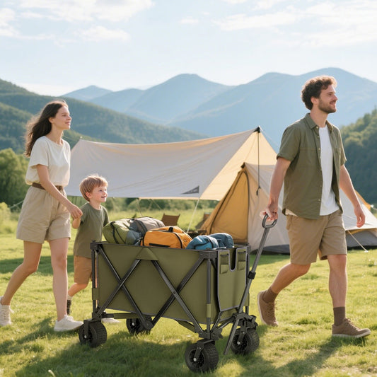 Outsunny 300L Festival Trolley on Wheels in Green