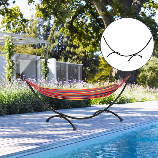 Outsunny 3(m) Universal Hammock Stand in Black