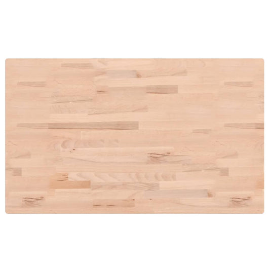 Close up of the beech wood grain and construction of the solid wood worktop