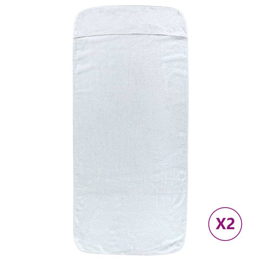 the beach towels shown flat against a plain white background