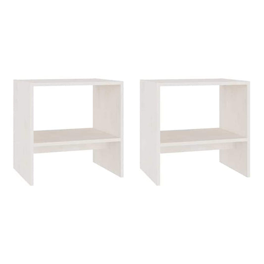 The bedside tables shown as a pair against a plain white background