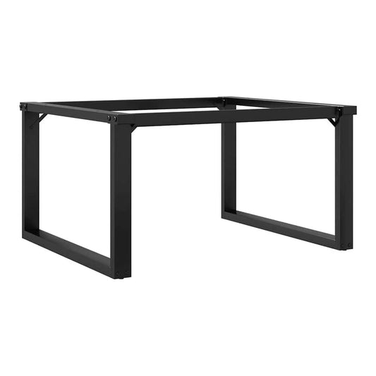 The O-frame coffee table legs shown from a front angle