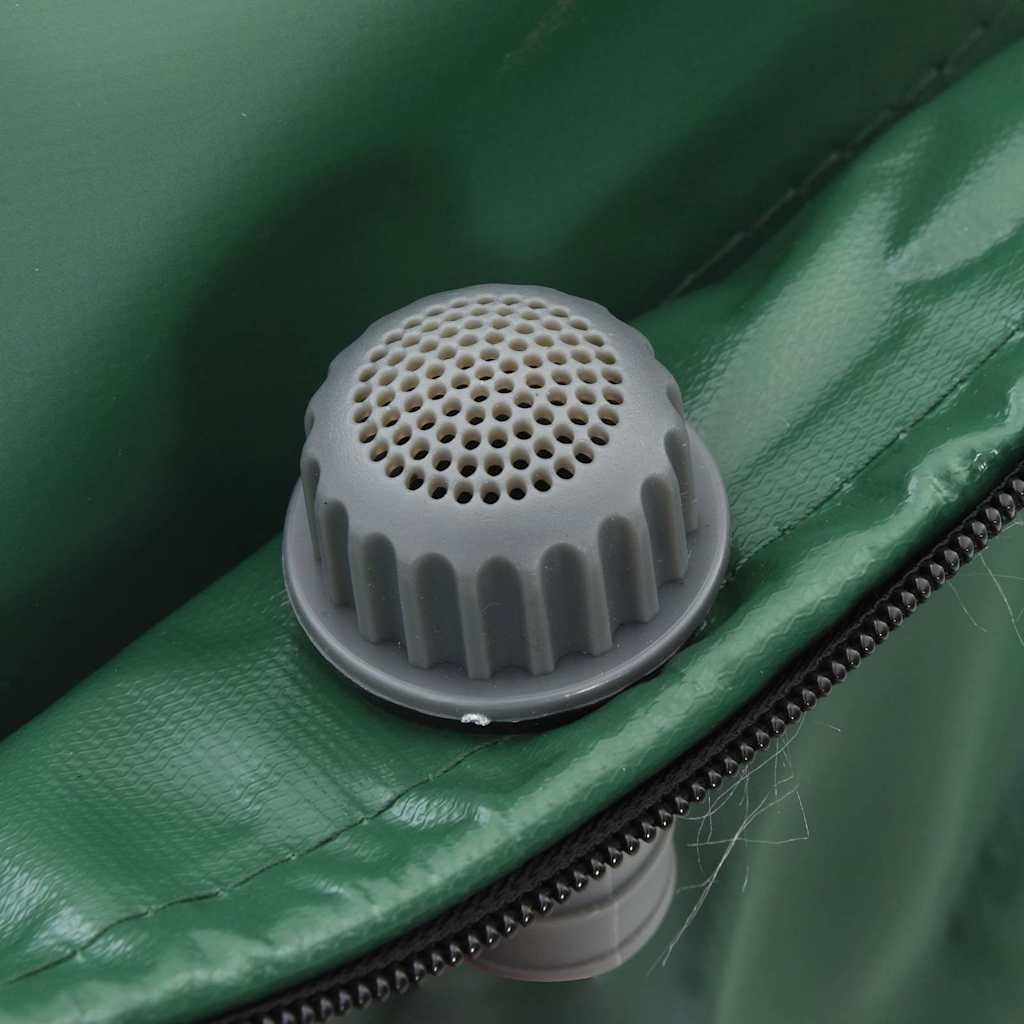 Close up of the grey mesh inlet on the top of the collapsible water tank