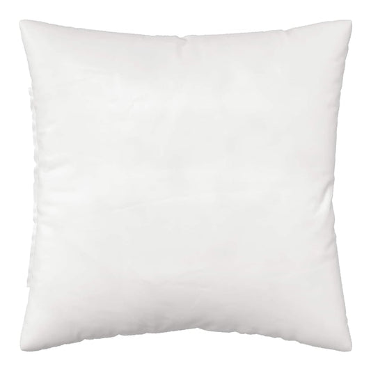 A plain white cushion cover, ready to be filled