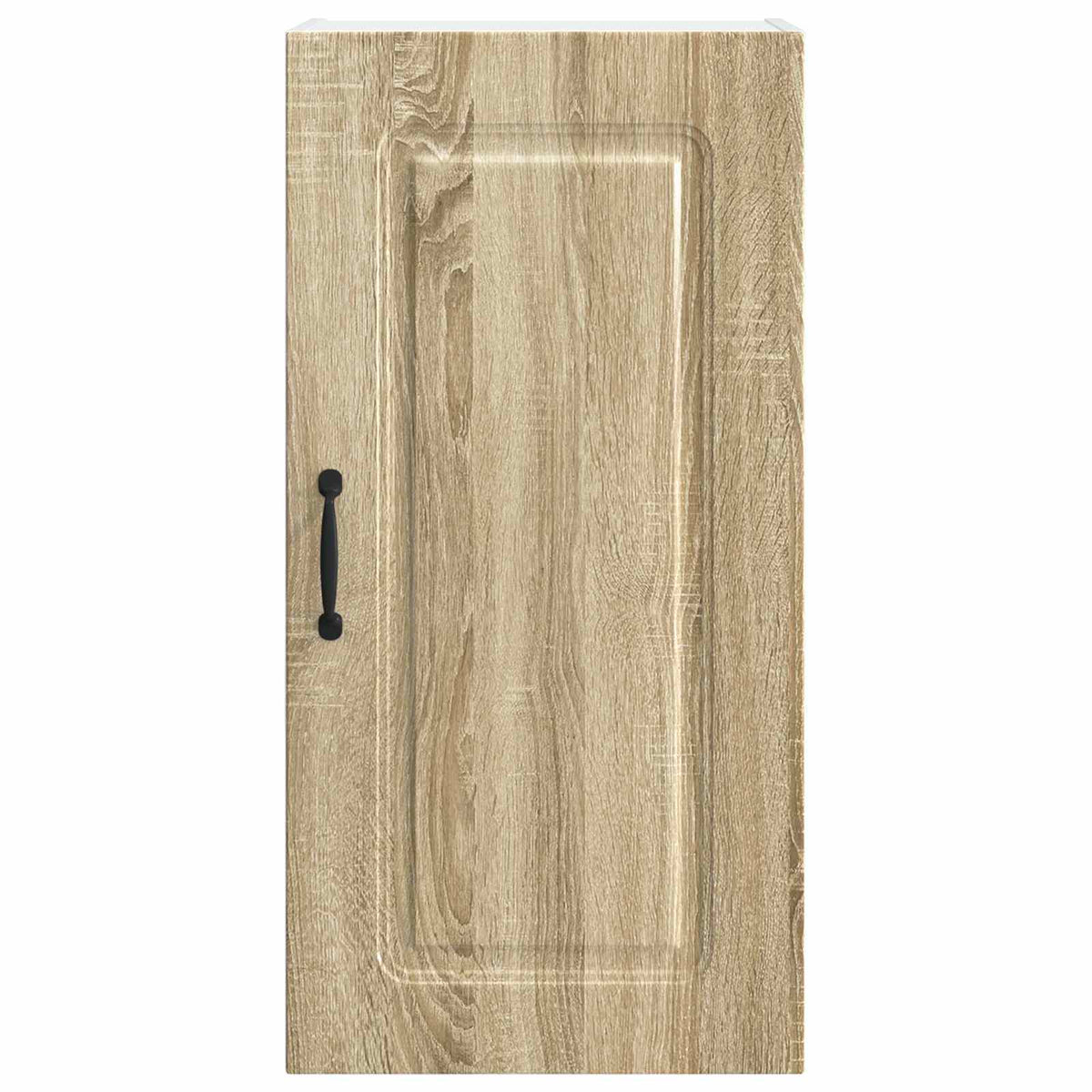 Dishwasher Panel Kalmar Sonoma Oak, the kitchen cabinet door with a textured wood finish and a black handle shown head on