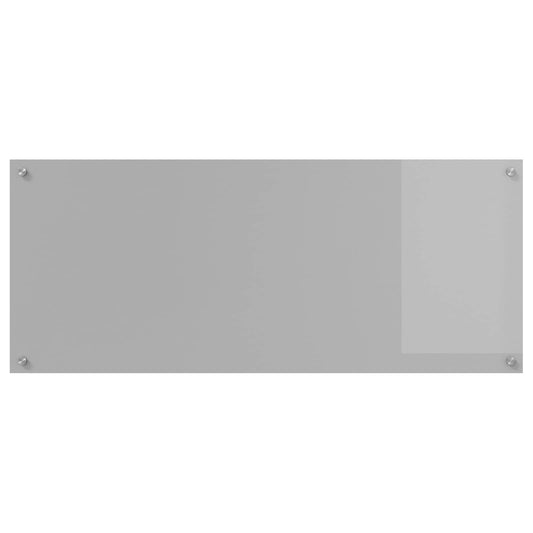 the kitchen backsplash in light grey shown from a direct front perspective