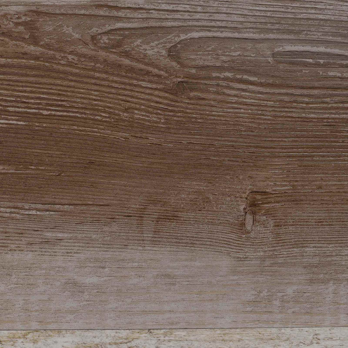 Close-up of the washed wood effect on the self-adhesive PVC flooring planks