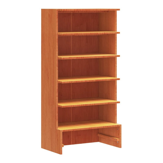 The shoe rack with six shelves, made of solid wood pine