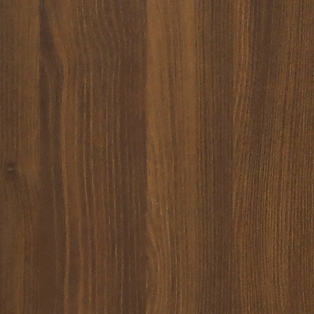 Close up of the brown oak effect wood grain on the staircase bookcase