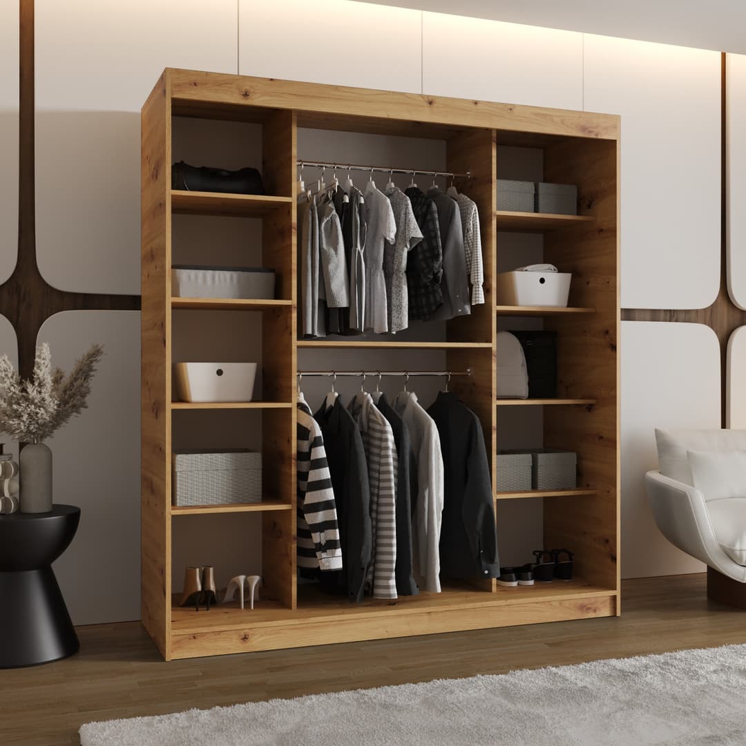 Rossa Sliding Door Wardrobe 180cm
