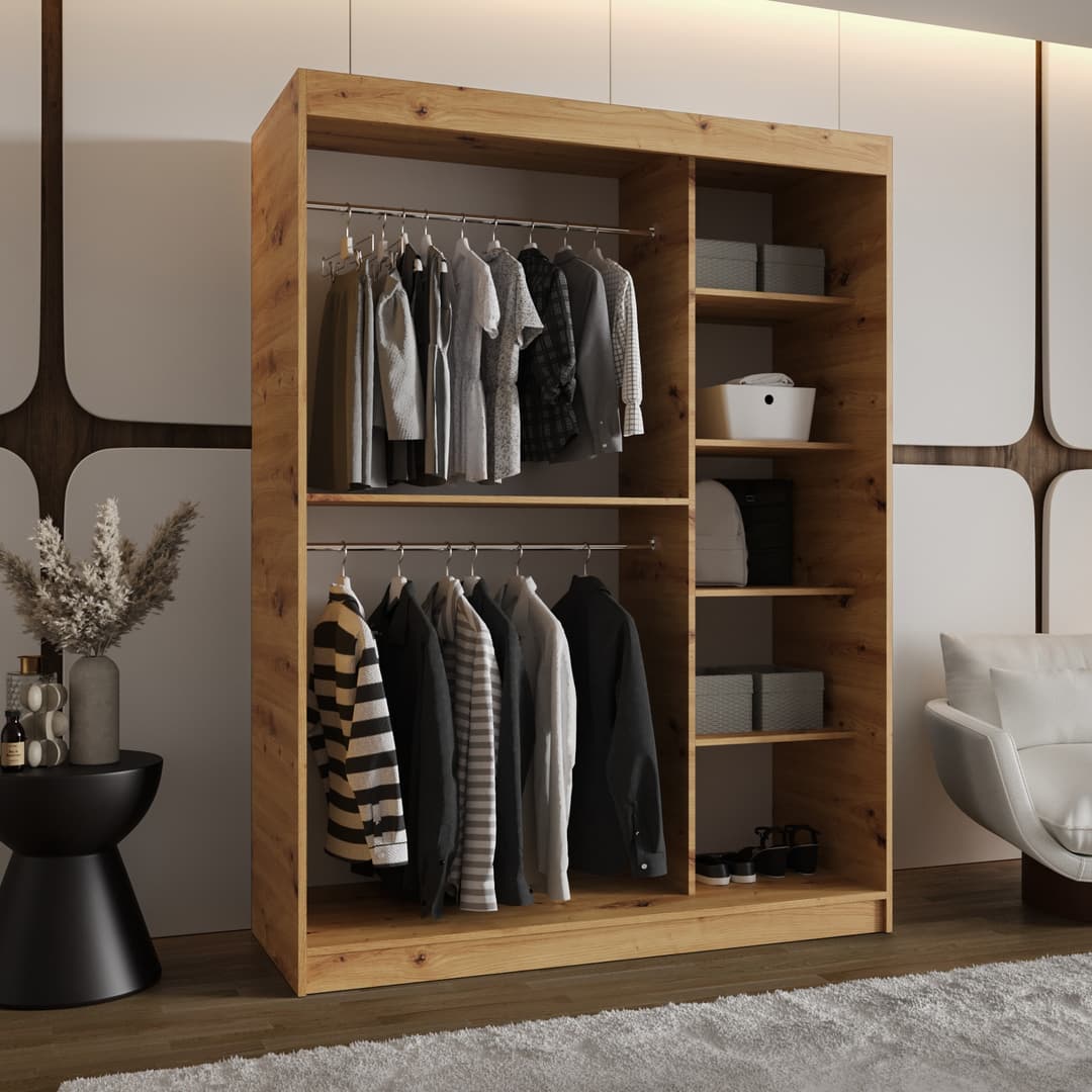 Rossa Sliding Door Wardrobe 150cm