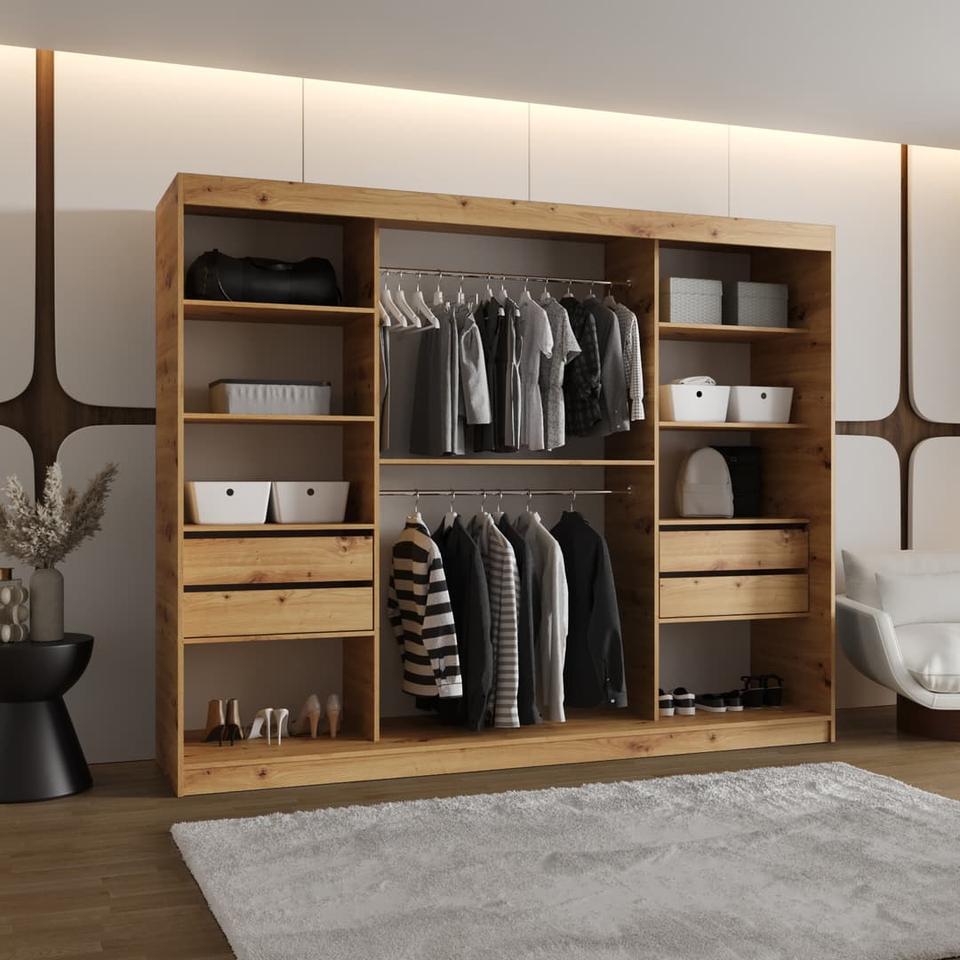 Rossa Sliding Door Wardrobe 250cm