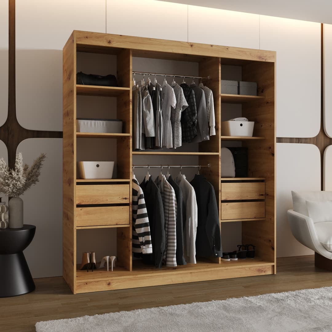 Rossa Sliding Door Wardrobe 180cm
