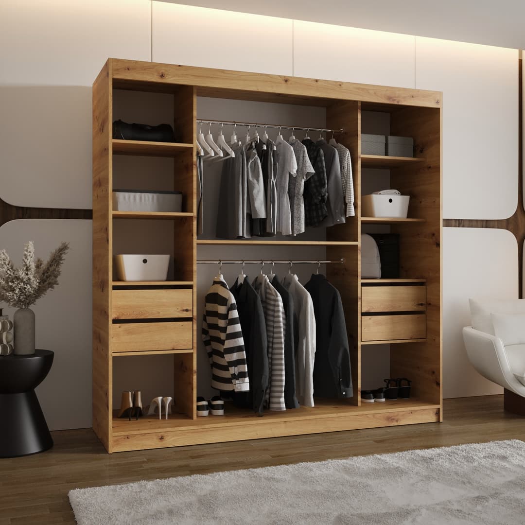 Rossa Sliding Door Wardrobe 200cm