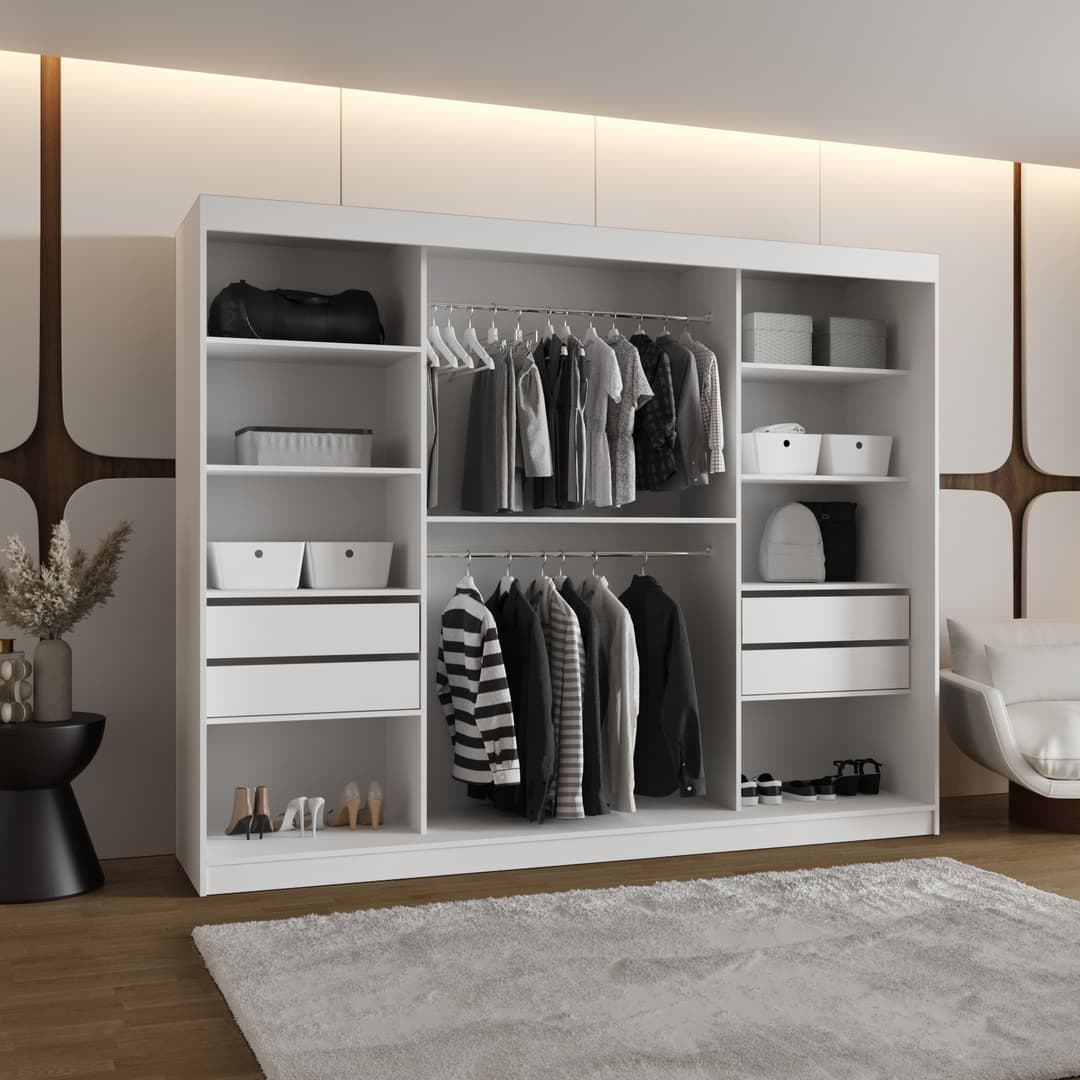 Rossa Sliding Door Wardrobe 250cm
