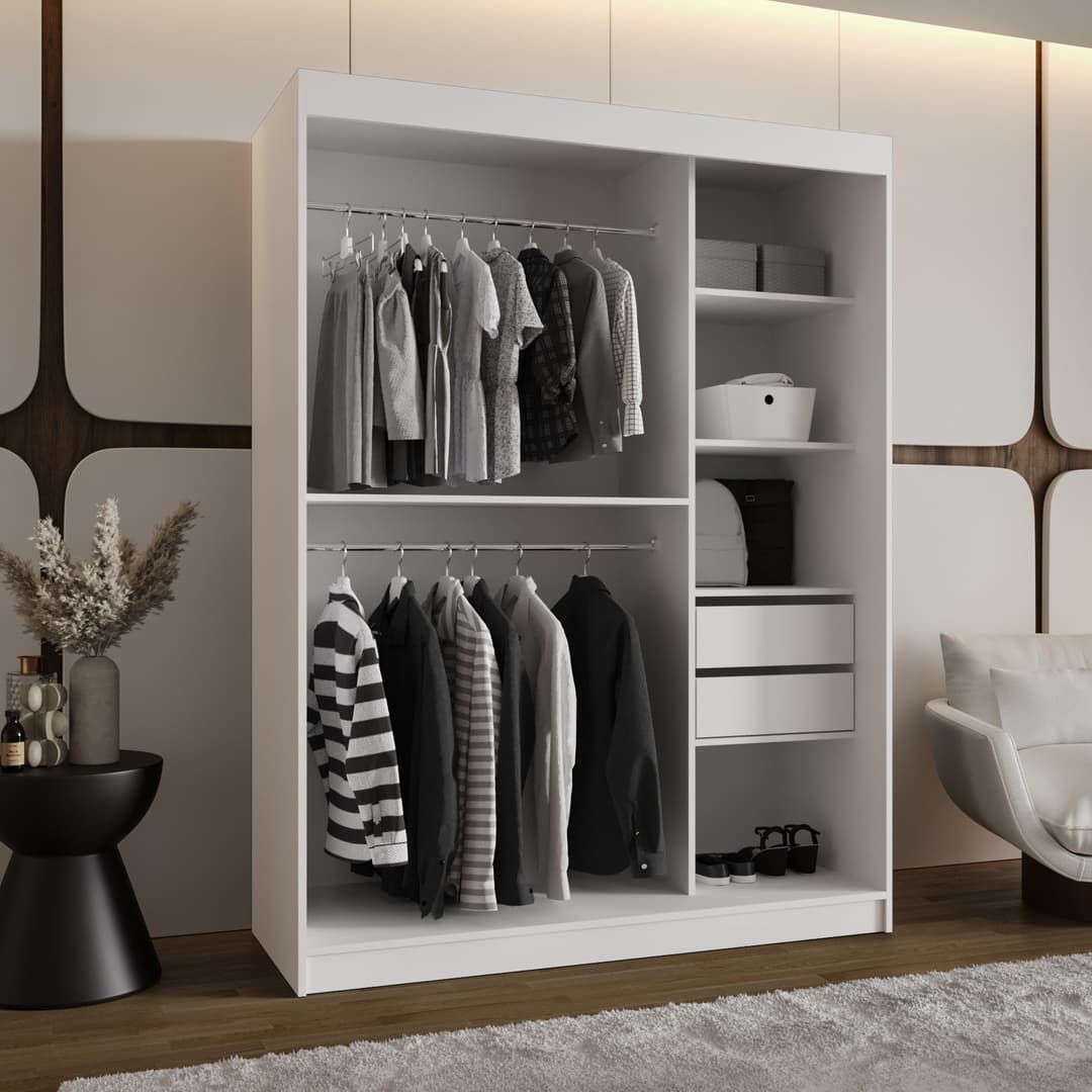 Rossa Sliding Door Wardrobe 150cm