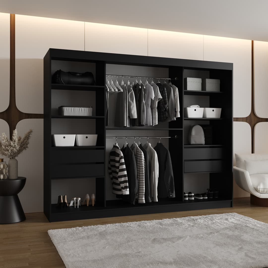 Rossa Sliding Door Wardrobe 250cm