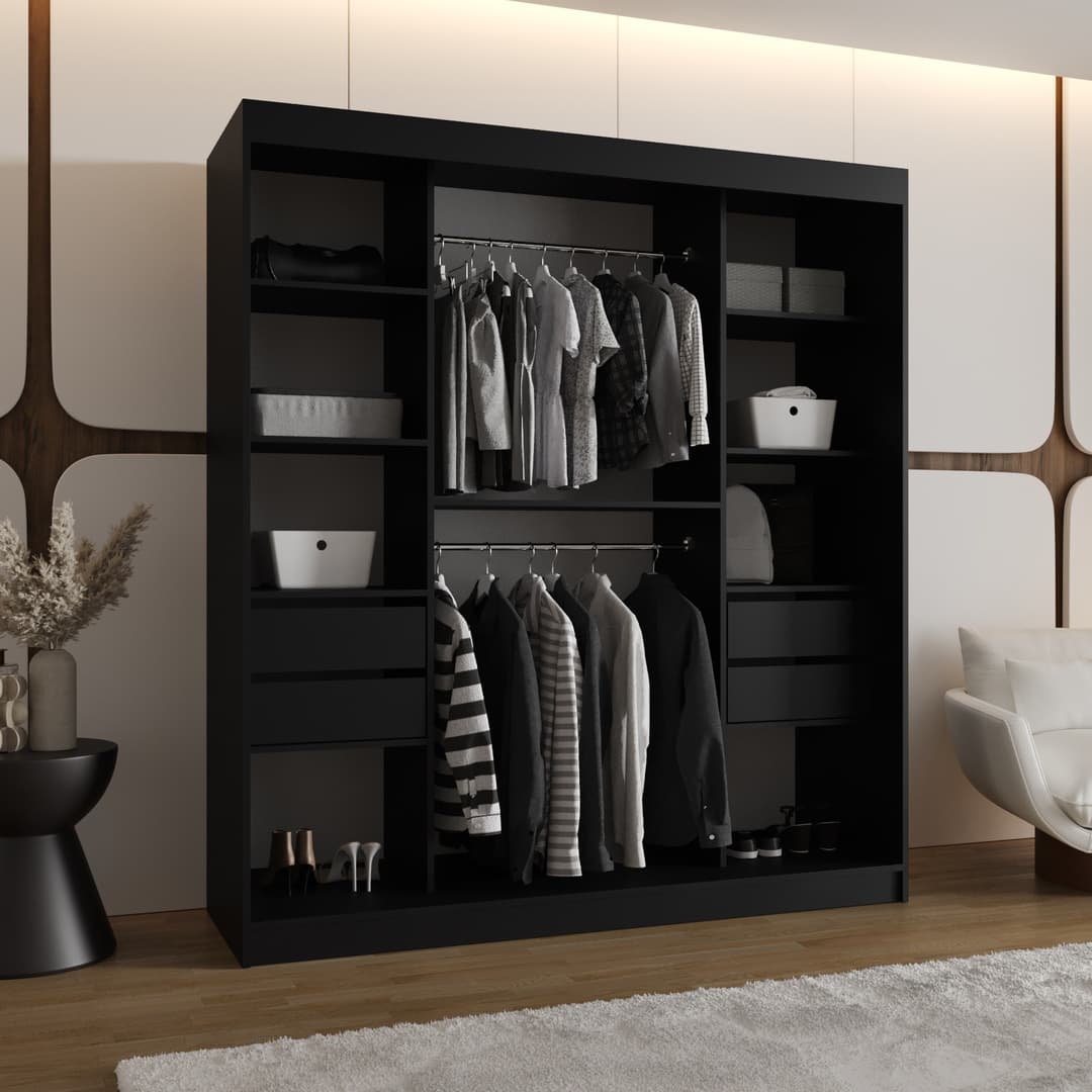 Rossa Sliding Door Wardrobe 180cm