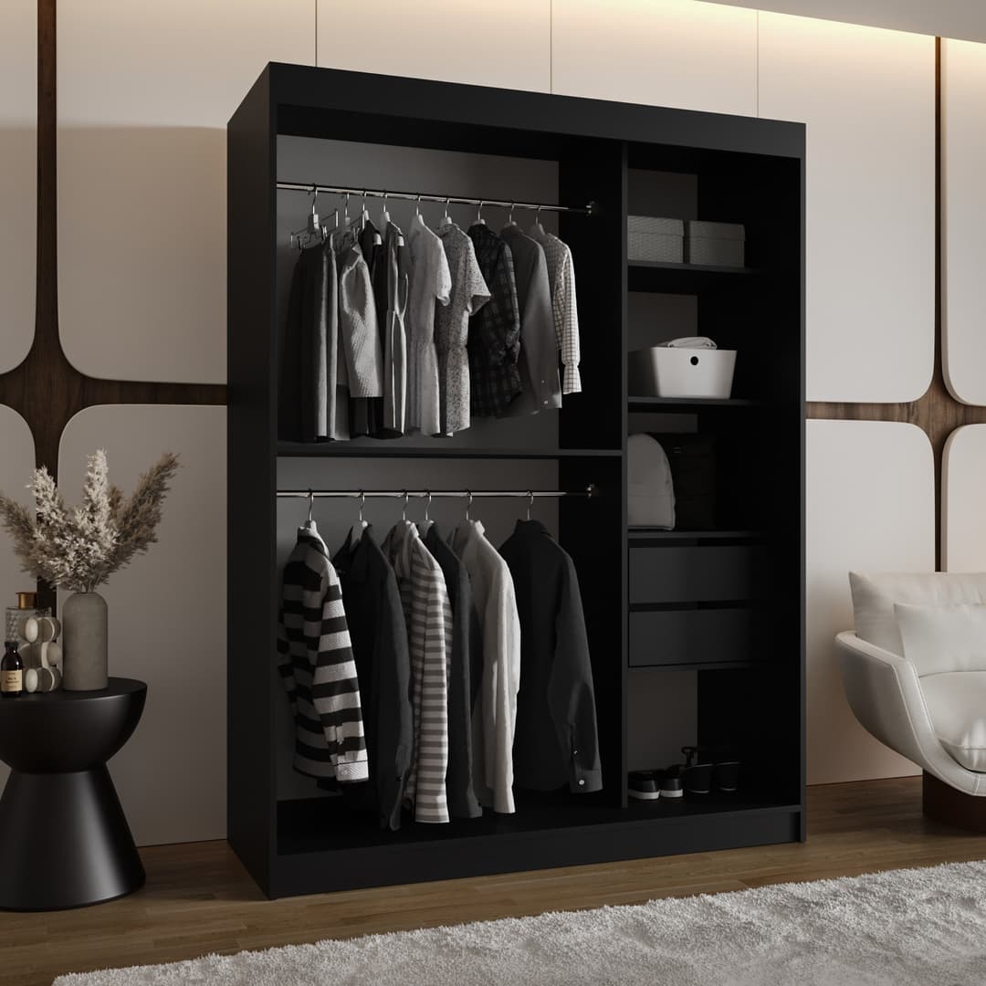 Rossa Sliding Door Wardrobe 150cm