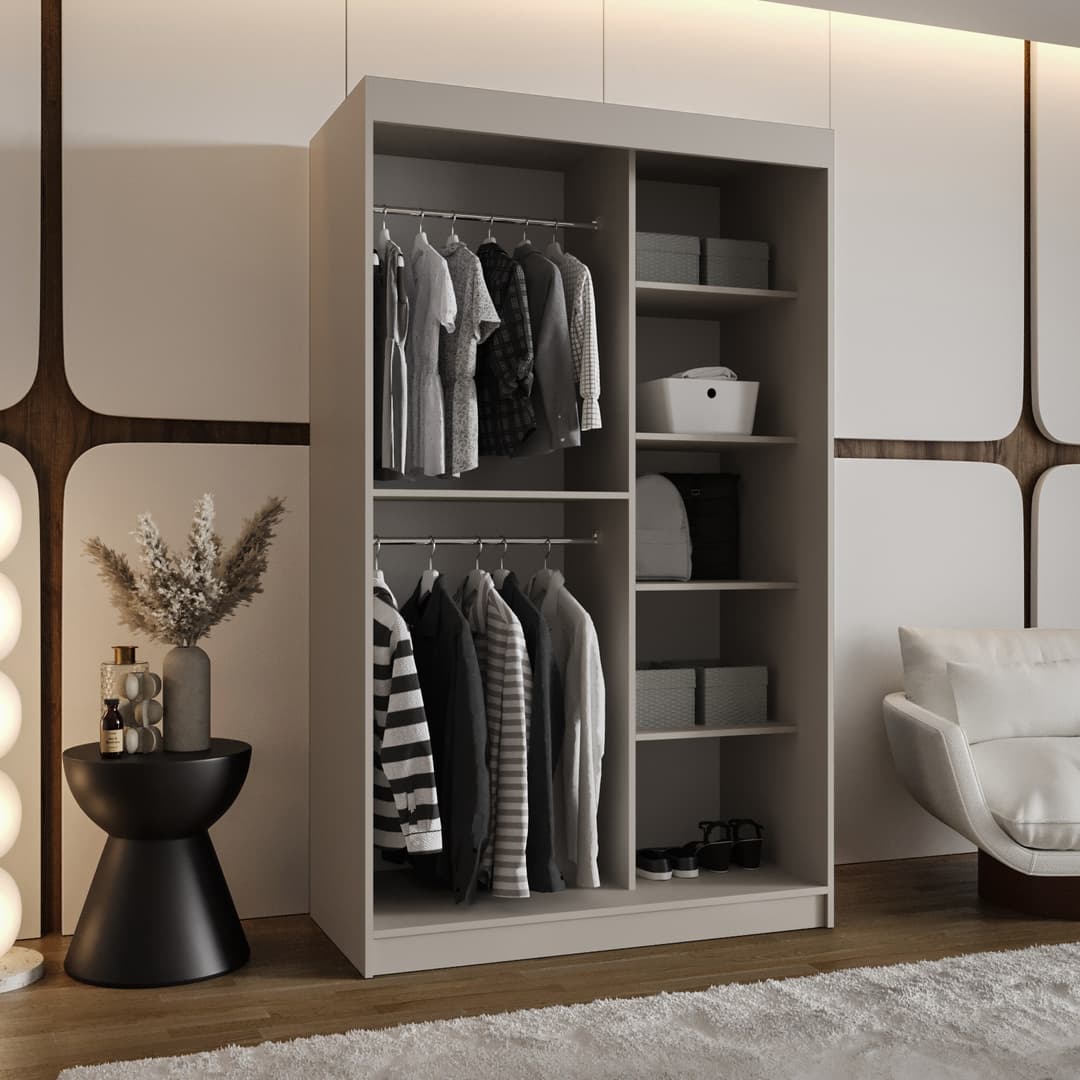 Rossa Sliding Door Wardrobe 120cm