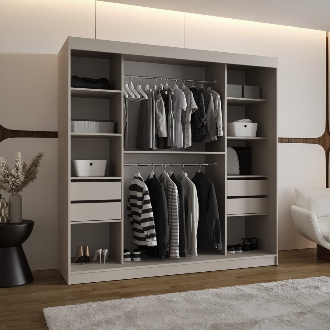 Rossa Sliding Door Wardrobe 200cm
