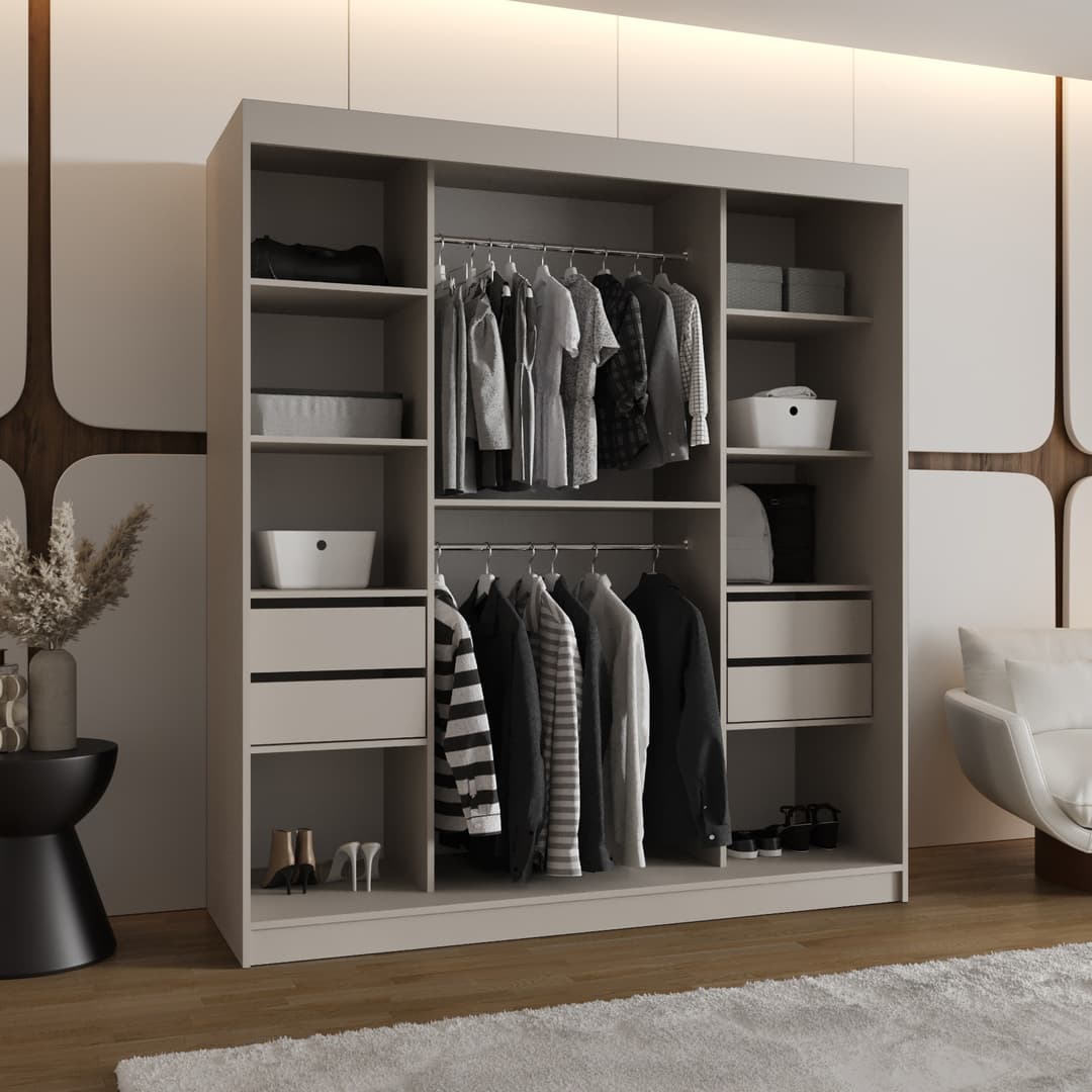 Rossa Sliding Door Wardrobe 180cm