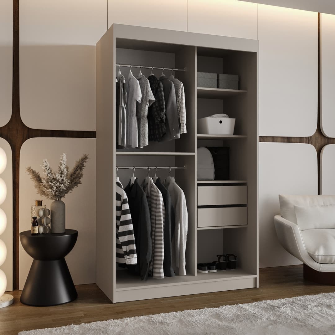 Rossa Sliding Door Wardrobe 120cm