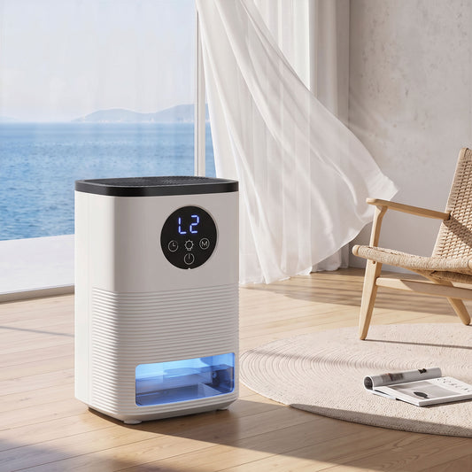 HOMCOM 300mL/Day Small Dehumidifier in White