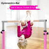 Children's Height Adjustable Gymnastics Training Bar, 90-150cm-Pink