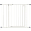 PawHut Adjustable Safety Gate w/ Two Extensions, Four Adjustable Screws, White