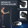HOMCOM Elliptical Cross Trainer, Home Cardio Workout Machine with Eight Level Magnetic Resistance, LCD Monitor, Heart Rate Sensor, Two Wheels