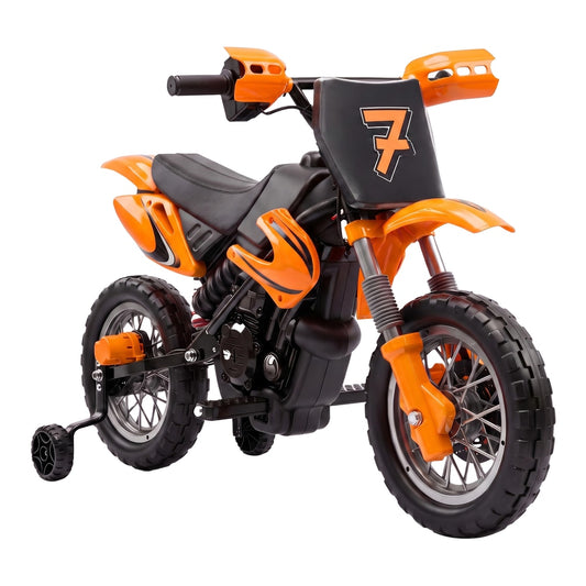 AIYAPLAY 12V Kids Electric Motorbike in Orange