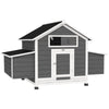PawHut Chicken Coop, Wooden Outdoor Hen House with Nesting Box, Openable Waterproof Top, Pull-Out Tray, 150 x 100 x 97cm