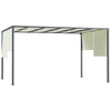 Outsunny 3 x 4m Outdoor Garden Pergola - Cream White