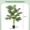 1.2M Artificial Palm Paradise Plant Large Fake Potted Tree Set of 2
