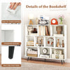 10-Cube Bookcase 120 CM Mid Century Modern Storage Organizer-White