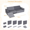 10-Piece Kids Climb and Crawl Foam Playset with Soft Crystal Velvet-Grey